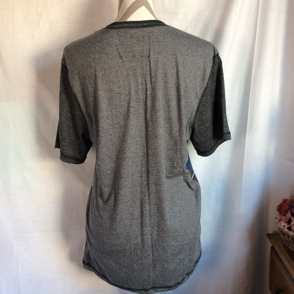 America Crusader Blue/Gray Striped 3 Button Shirt - Picture 4 of 8